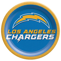 Los Angeles Chargers 7-inch Round Paper Plates, 18-ct - Pack of 6