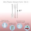 Exquisite Clear plastic Tasting Forks | 100 Count