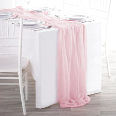 Fabric Table Runner, Pink, 12 x 16.5 inch - Case of 12