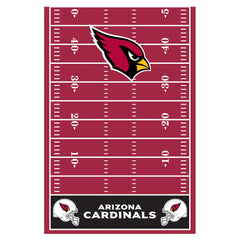 Arizona Cardinals NFL Plastic Table Cover - Pack of 6