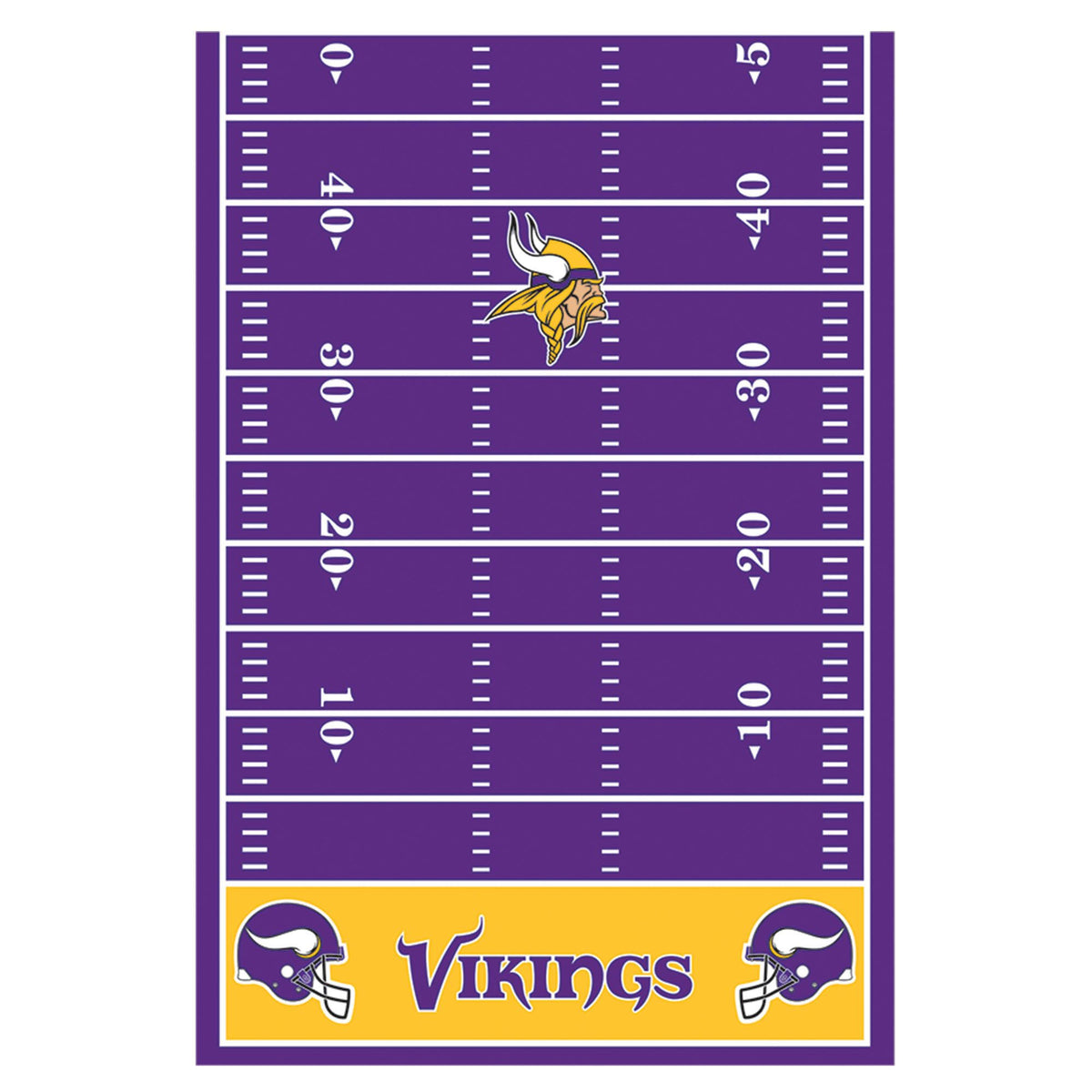 Minnesota Vikings NFL Plastic Table Cover - Pack of 6