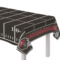 Tampa Bay Buccaneers NFL Plastic Table Cover - Pack of 12