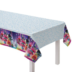Trolls Reusable Plastic Table Cover, Blue/Purple, 54x96-inch - Case of 96