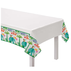 Jungle Safari Birthday Plastic Table Cover - Pack of 12