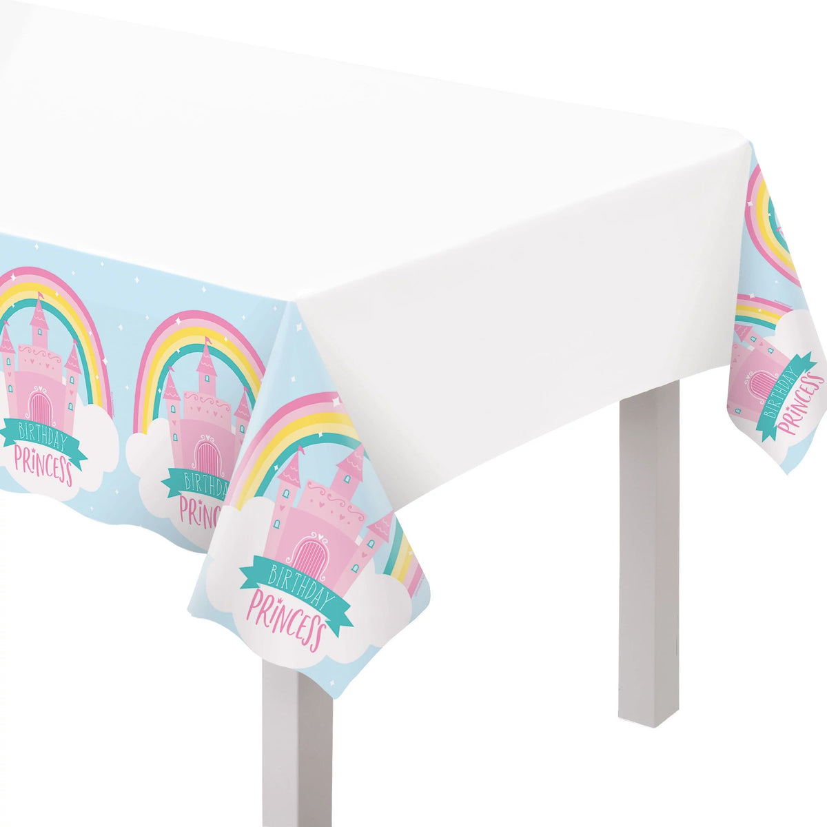 Enchanting Princess Castle Birthday Table Cover - Pack of 12