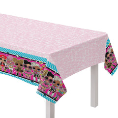 L.O.L. Surprise! Plastic Table Cover, Pink/Blue, 54x96-inch - Pack of 12