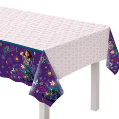 Disney Encanto Mirabel Plastic Table Cover, White/Purple, 54x96-inch - Pack of 12