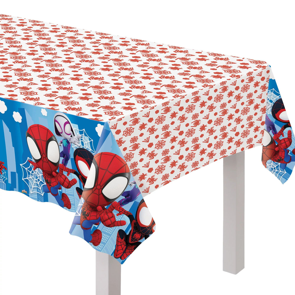 Marvel Spidey Plastic Table Cover, Red/Blue, 54x84-inch - Pack of 12
