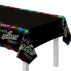 Glow Party Plastic Table Cover - Case of 96