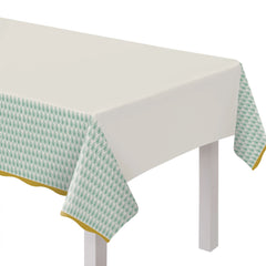 Crafted Artisan Plastic Table Cover for Everyday Entertaining - Pack of 12