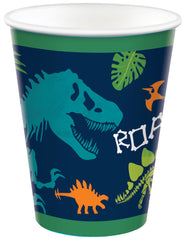Dino-Mite 9 oz. Paper Cups for Kids' Birthday Parties, 8-ct - Pack of 18