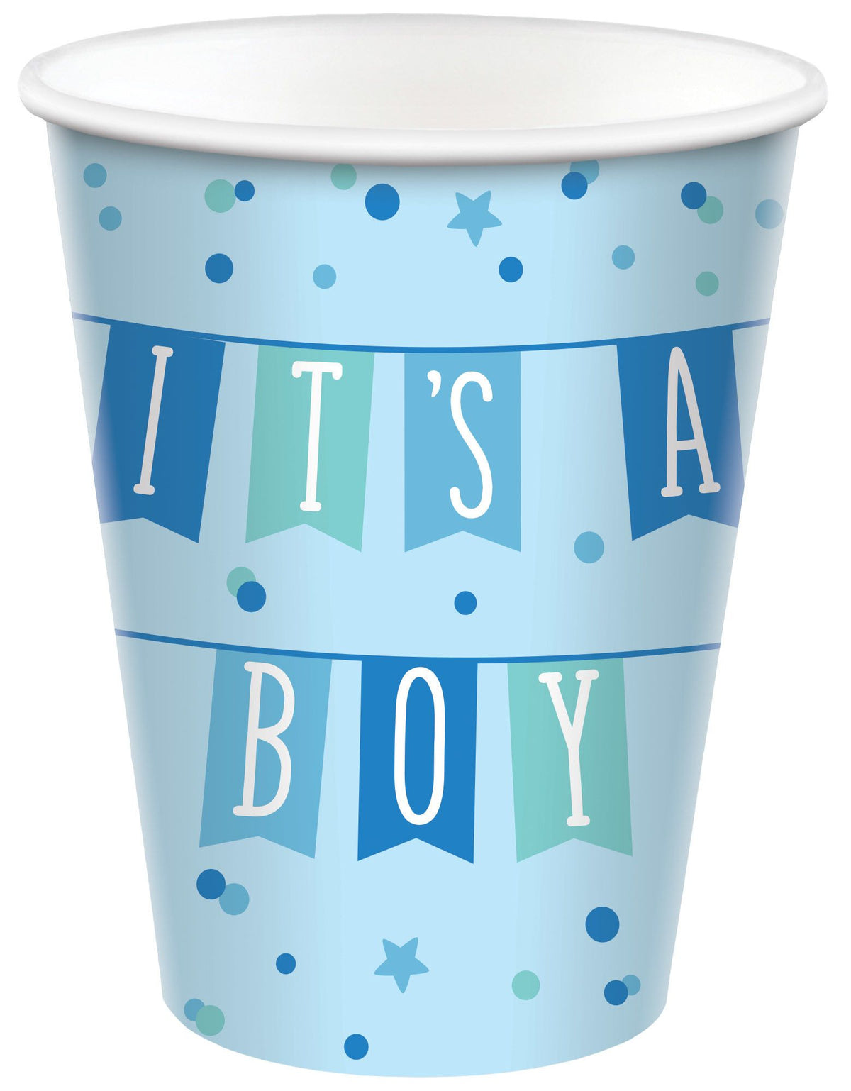 It's a Boy 9 oz. Paper Cups for Baby Shower, 8-ct - Pack of 18