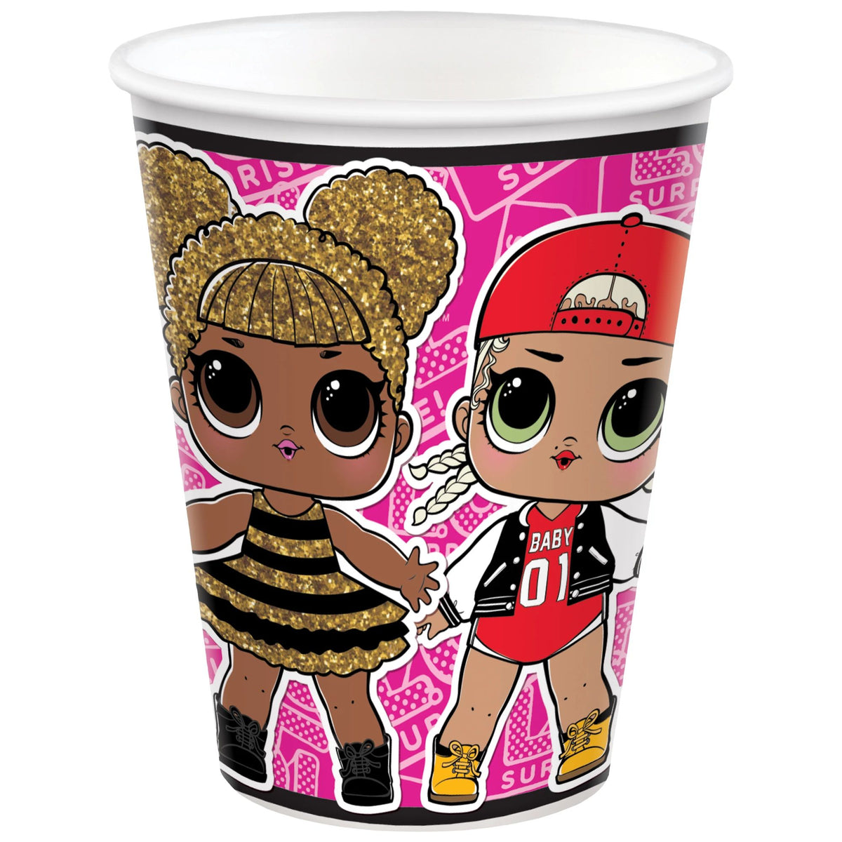 L.O.L. Surprise! Paper Cups, Multi-Colored, 9-oz, 8-ct - Pack of 3