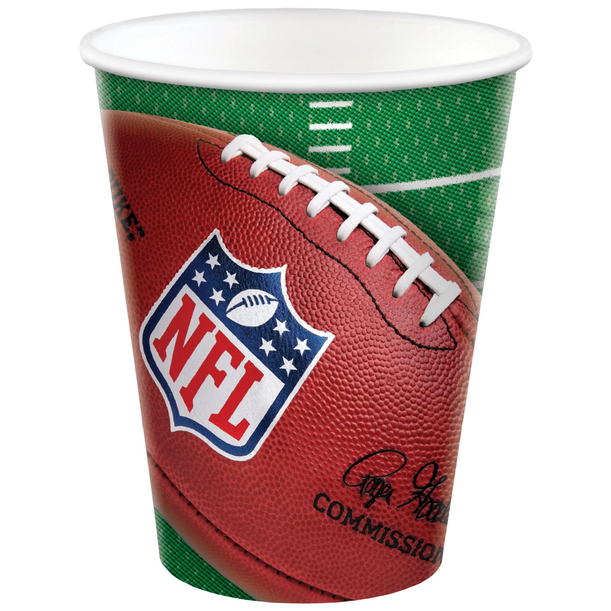 NFL Drive 12 oz. Paper Cups for Sports Events, 8-ct - Pack of 12
