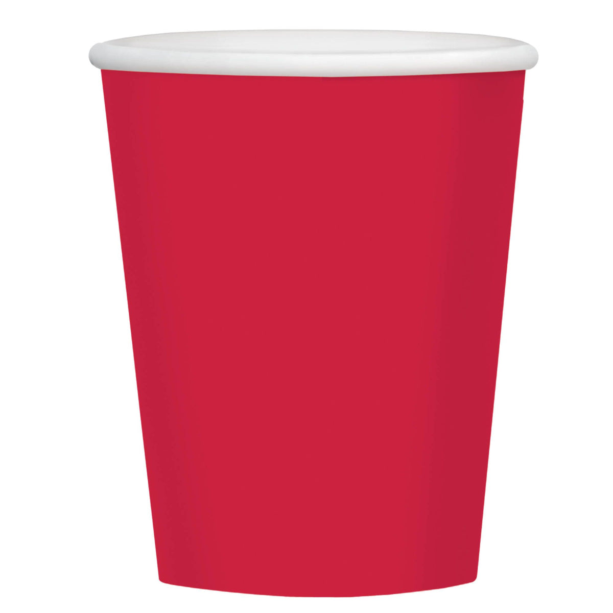 Vibrant Red 9oz Paper Cups - Value Pack - Pack of 24