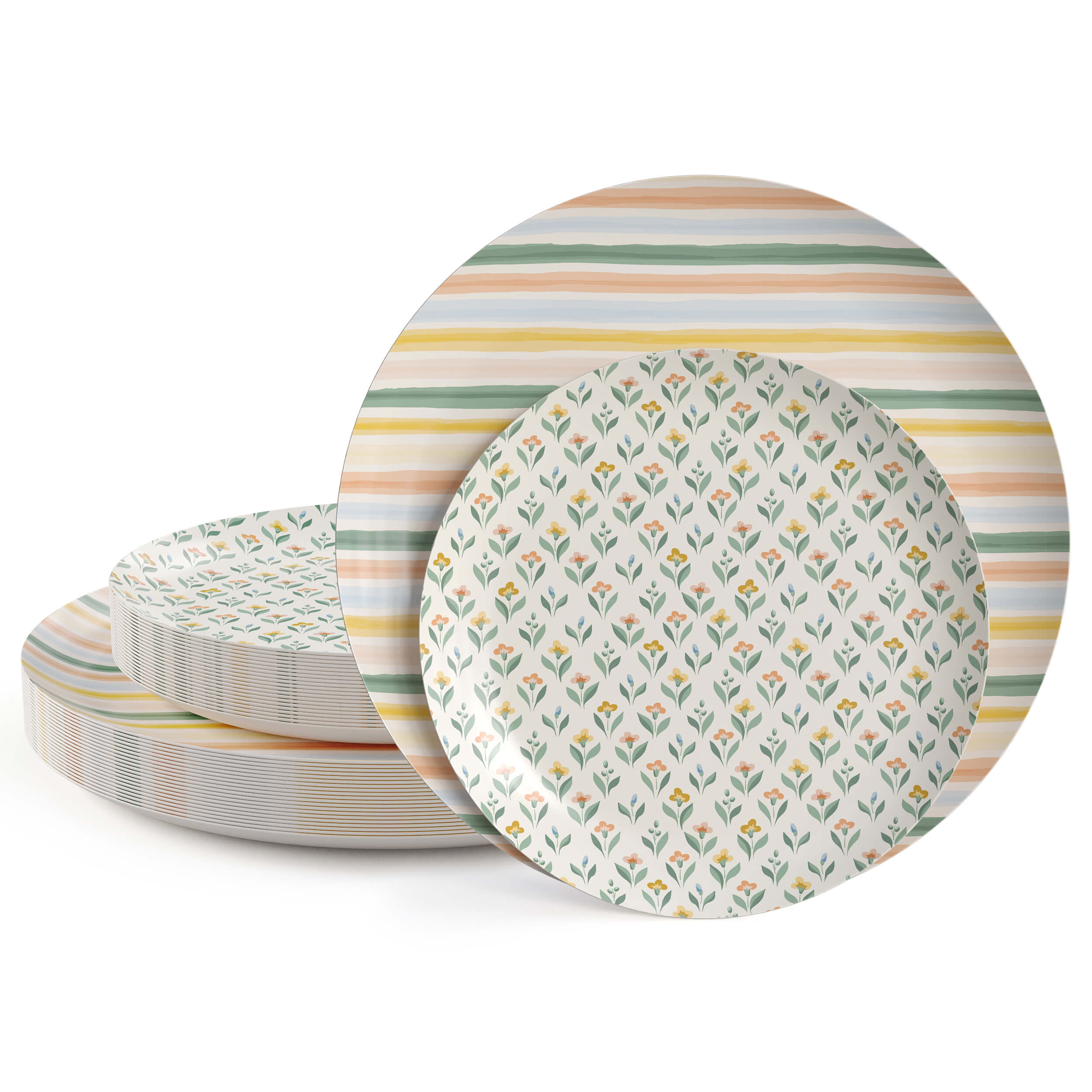 Sample Pack - Earthtrends Assorted Plates - 1 Large, 1 Small Each