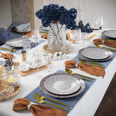 10 In. Blossom Circle Design Plastic Plates | 120 Count