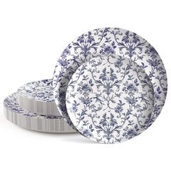Earthtrends Chantilly Paper Combo Set | 32 10 In. + 32 8 In.