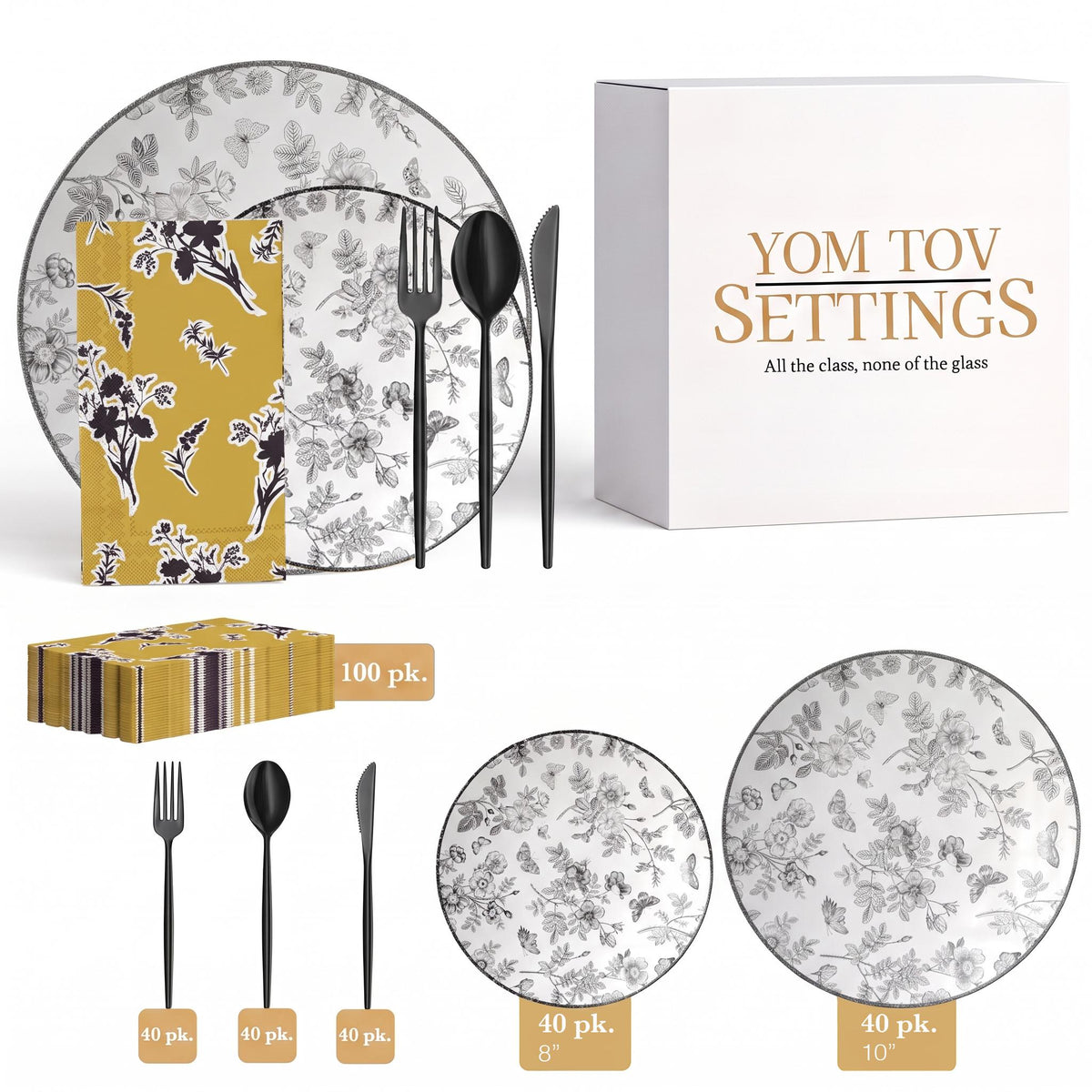 Classic Botanical Ultimate Set | Serves 40