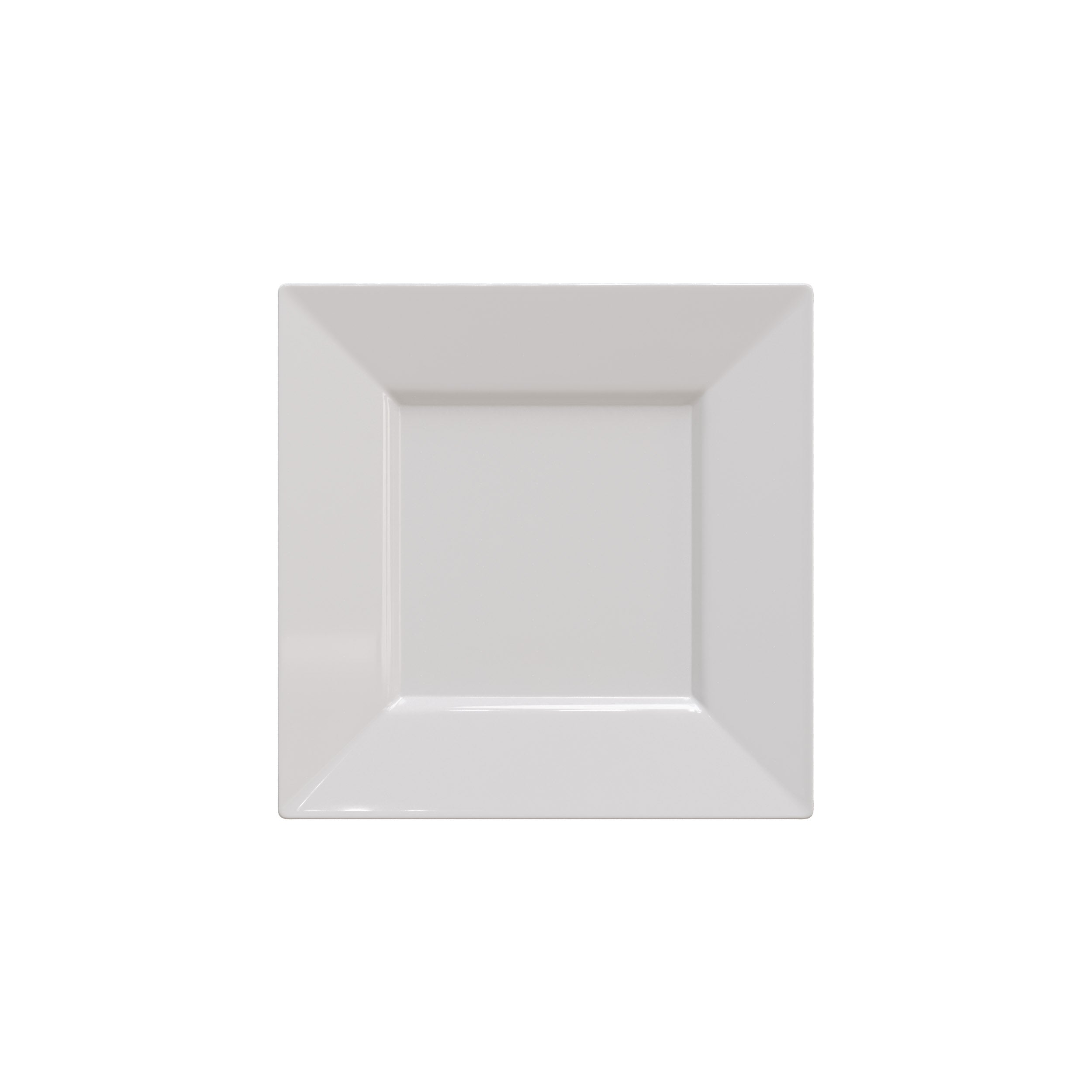 6.5" White Square Plastic Plates (120 Count) - Yom Tov Settings
