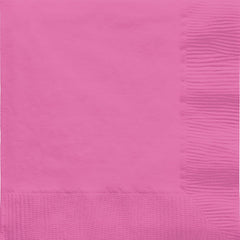 Bright Pink Beverage Napkins - 32-ct - Pack of 6