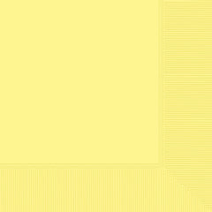 Light Yellow Beverage Napkins - 50-ct - Pack of 6