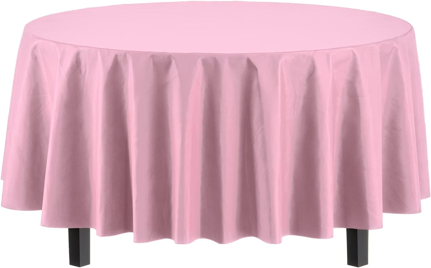 Round Pink Table Cover | 6 Pack