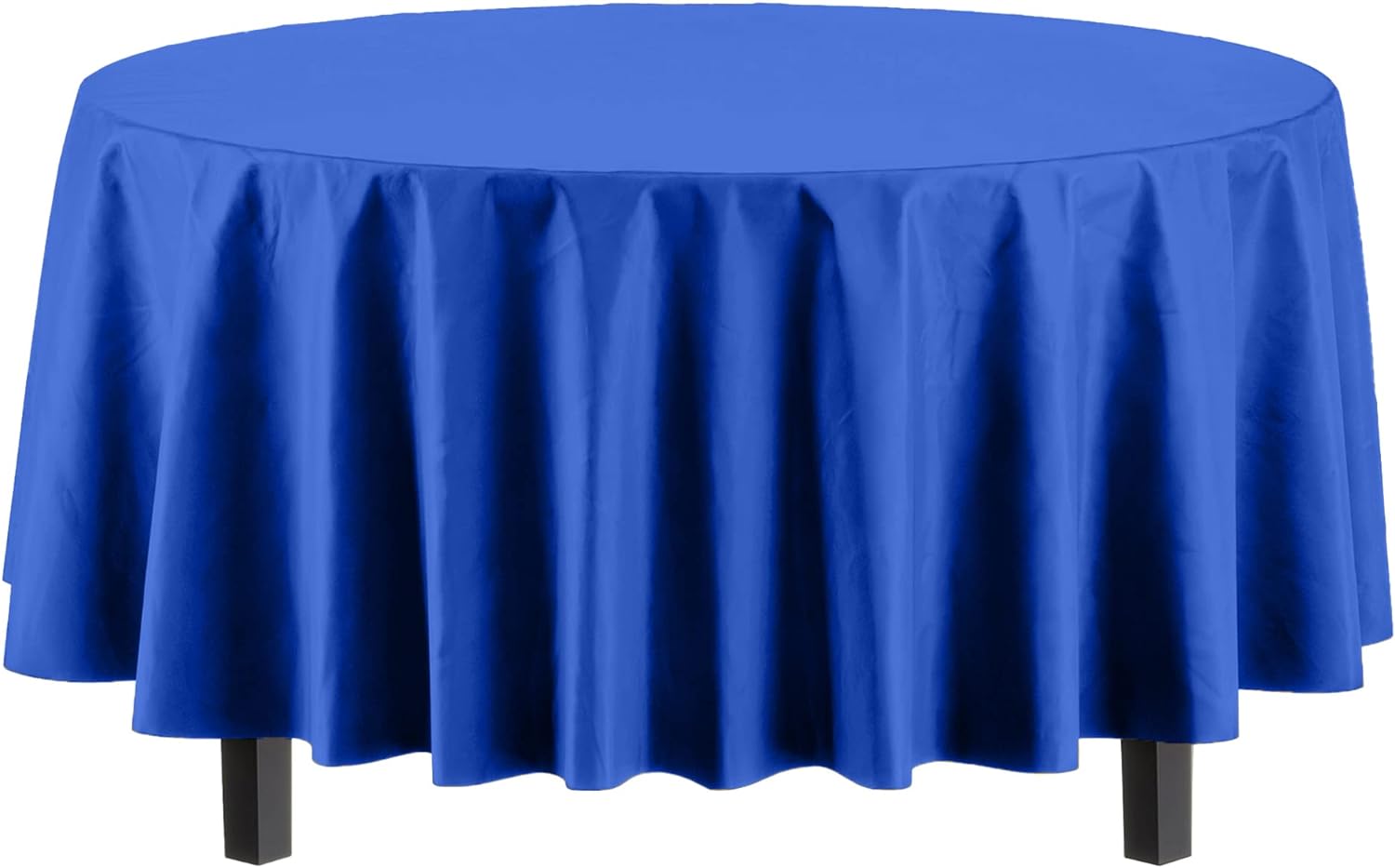 Round Dark Blue Table Cover | 6 Pack