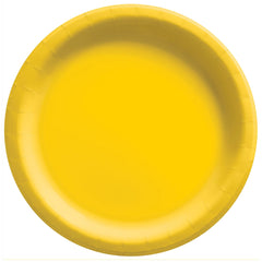 Sunny Yellow 6.75-inch Round Paper Plates - 16 Ct - Pack of 6