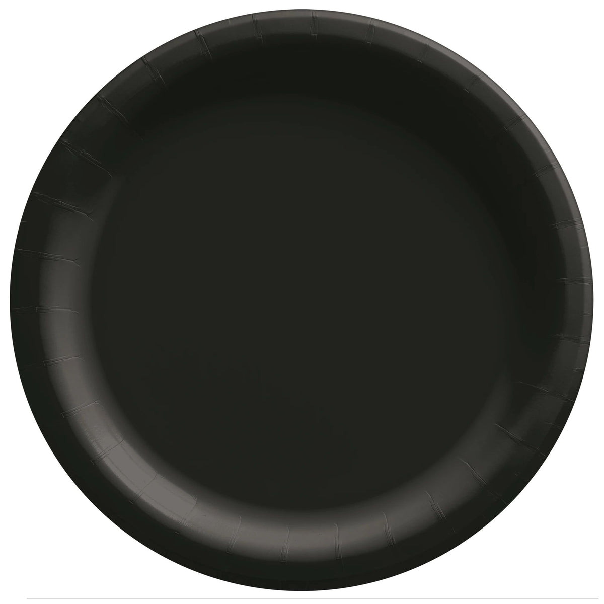 Elegant Black 6.75-inch Round Paper Plates - 16ct, 16-ct - Pack of 3