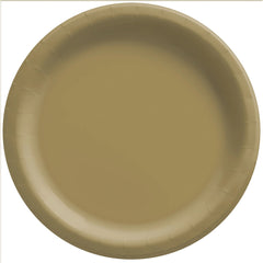 Elegant Gold 6.75-inch Round Paper Plates - 16ct, 16-ct - Pack of 6