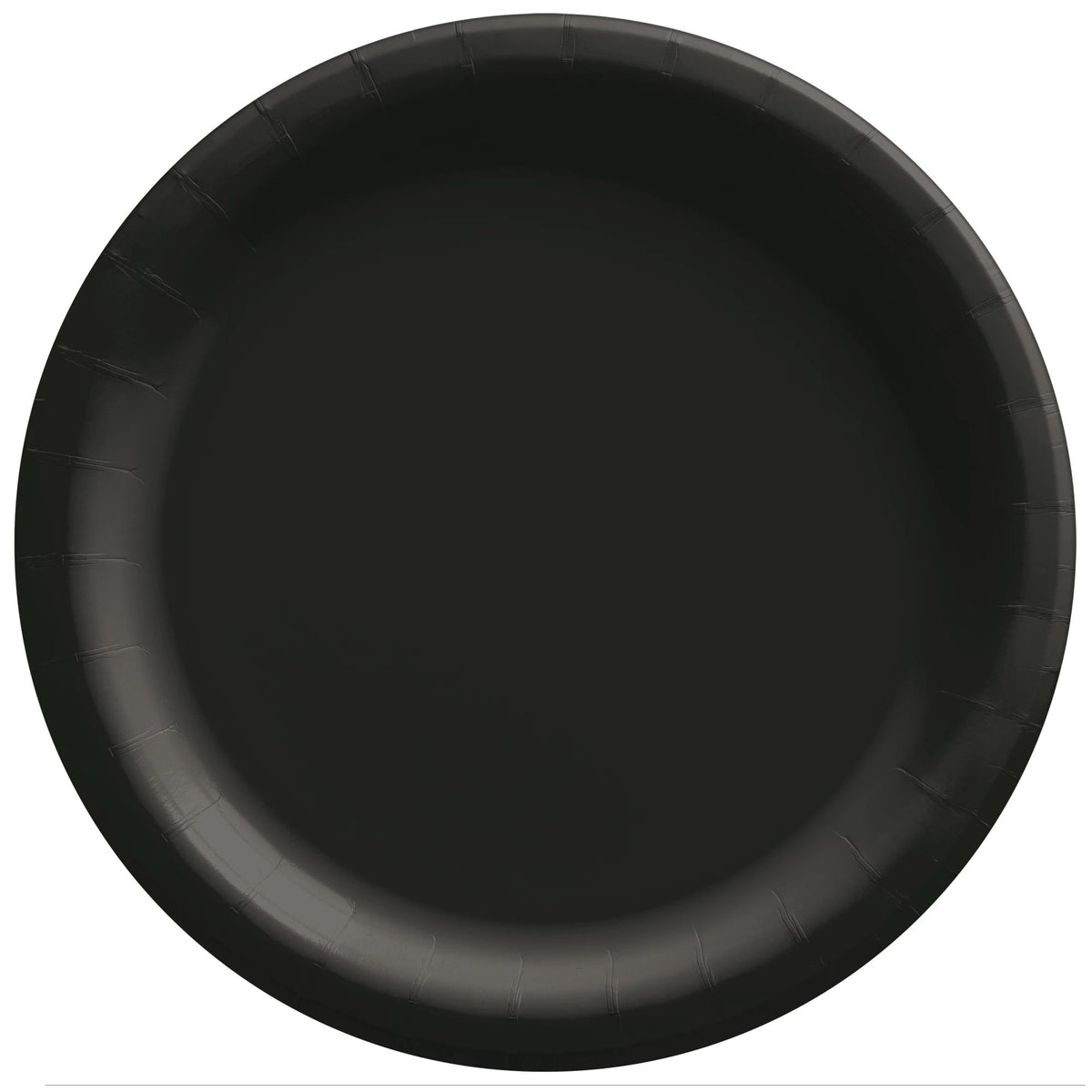 Elegant Black 6.75-inch Round Paper Plates, 20-ct - Case of 54