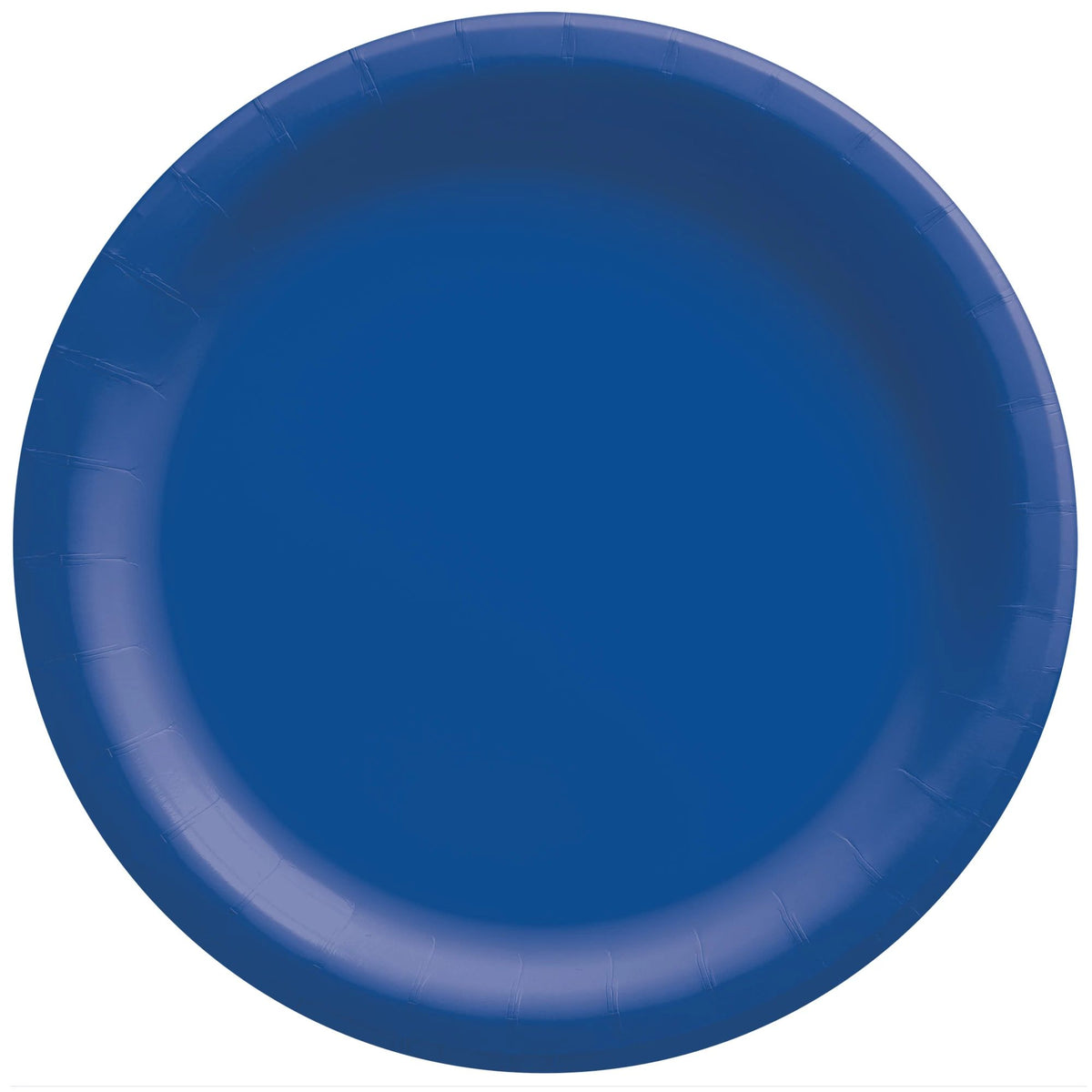 Royal Blue 6.75-inch Round Paper Plates, 20-ct - Case of 54