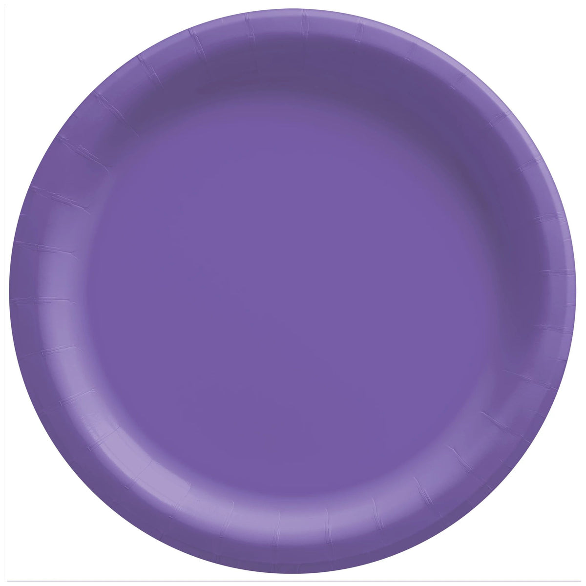 8.5-inch Round Purple Paper Plates, 20-ct - Pack of 6