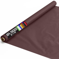 40 In. x 100 Ft. Premium Brown Plastic Table Roll | 6 Pack