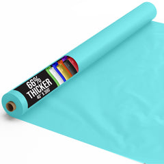 40 In. x 300 Ft. Premium Aqua Plastic Table Roll | 4 Pack