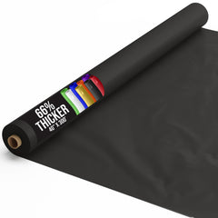 40 In. x 300 Ft. Premium Black Plastic Table Roll | 4 Pack