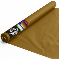 40 In. x 300 Ft. Premium Gold Plastic Table Roll | 4 Pack