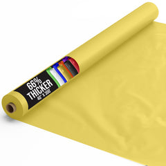 40 In. x 300 Ft. Premium Light Yellow Plastic Table Roll | 4 Pack