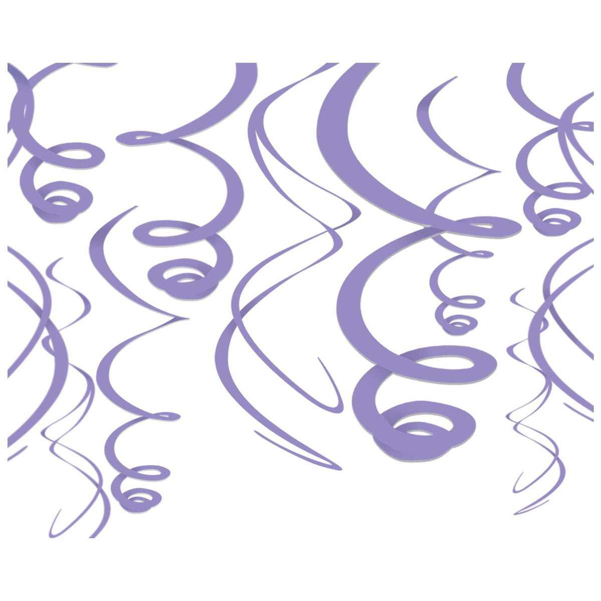 Lavender Swirl Decorations, 22-in, 3-ct - Pack of 2