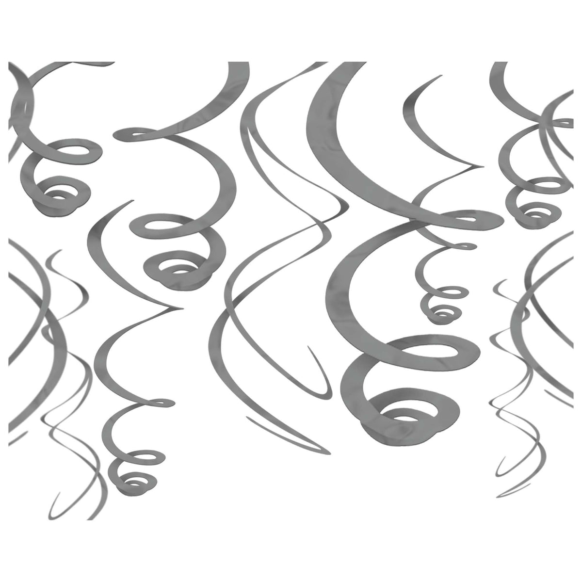 Silver Swirl Decorations, 12-pk | Case of 144
