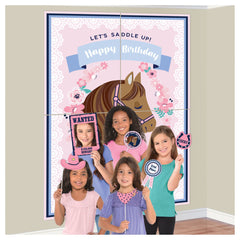 Saddle Up Scene Setter, Photo Booth Props, 14.5-inch, 16-pk - Pack of 6