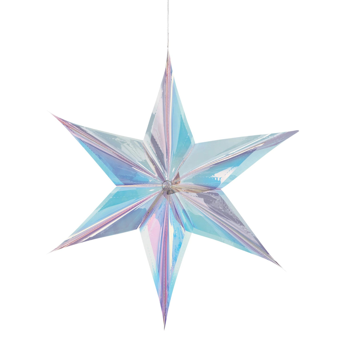 Luminous Hanging Sign Decoration, Purple/Blue, 24-in, for Birthday Party - Pack of 6
