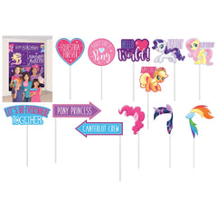 My Little Pony Birthday Scene Setter Kit with Photo Props - Pack of 6