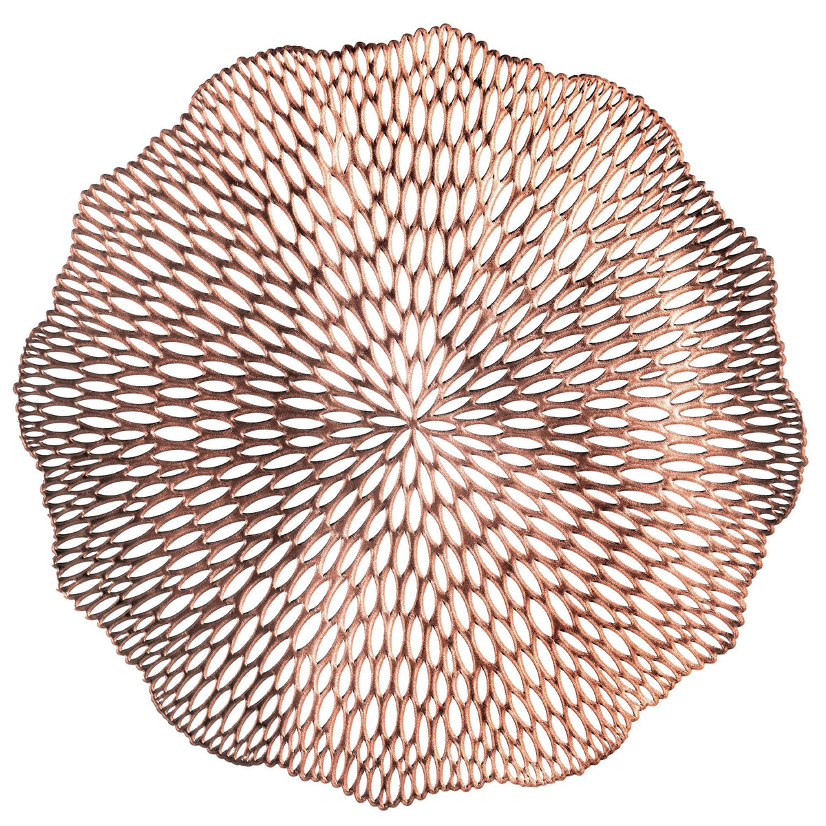 Blossom Vinyl Placemat, Rose Gold, 14.5-inch, 4-ct - Case of 12