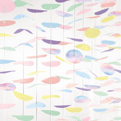 Pastel Multi-Colored Tissue Circle Backdrop, 11-inch - Case of 12