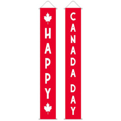 Canada Day Hanging Wall & Door Banner, Red, 18 inch, 2-ct - Pack of 3