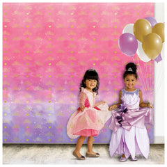 Disney Princess Once Upon A Time Scene Setter, Pink/Purple, 48 inch, 2-pk - Case of 30