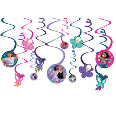 Disney Encanto Swirl Decorations, Purple/Pink, 10-inch, 12-ct - Case of 48