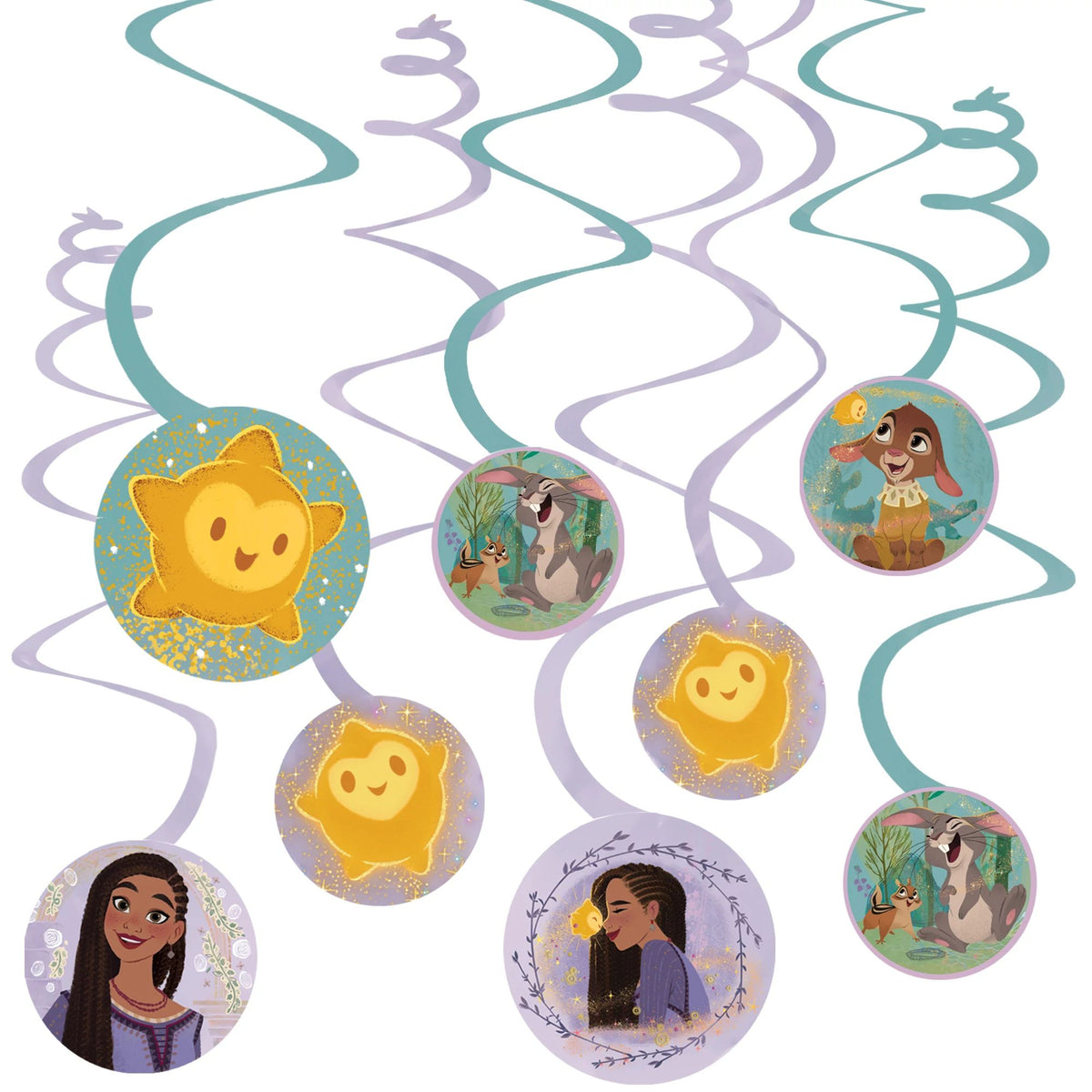 Disney Wish Swirl Party Decorations, 12-pcs - Case of 48